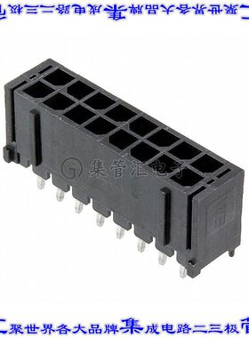 66201621122 针座连接器16POS接头2排3mm公形插针通孔直针锡