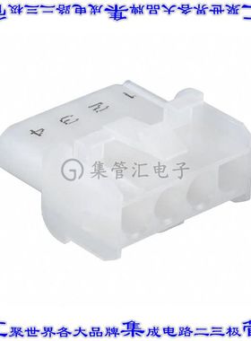 2-480703-0 矩形连接器外壳4POS插座天然色面板安装