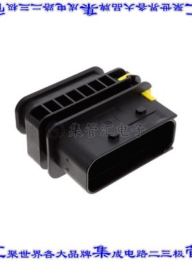 1-1564530-1 矩形连接器外壳15POS插头2排公形引脚黑色自由悬挂