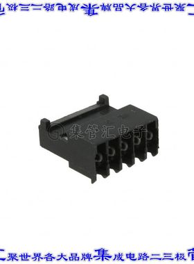 3-644083-5 矩形连接器5POS插座2.54mm母插口黑色IDC锡自由悬挂直