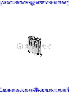 1734366-4 连接器USB-A插座4POS USB 2.0通孔