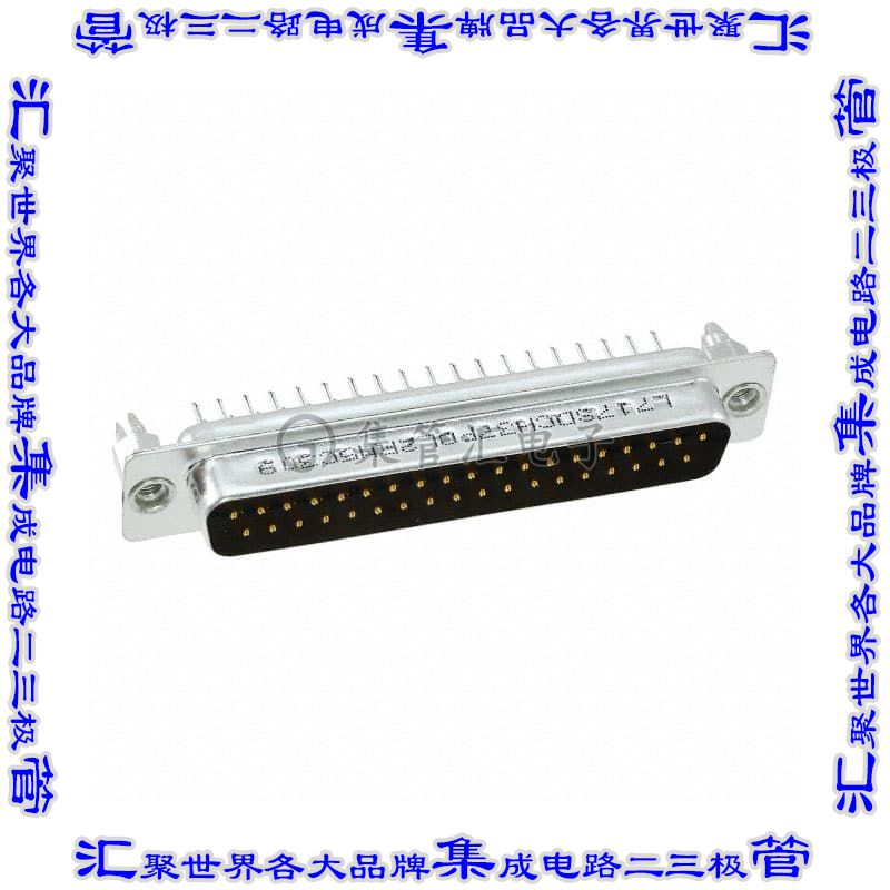 L717SDCH37POL2RM5C309 连接器37POS插头公引脚2排D-Sub通孔