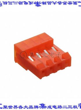 MTD-B-04-A-2 矩形连接器4POS插座3.96mm母插口橙色IDC锡自由悬挂