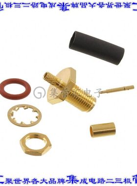 132284RP 同轴连接器RP-SMA插孔公引脚焊接50欧姆面板安装