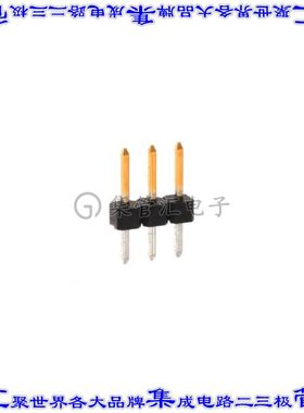 2355182-3 针座连接器3POS分离式2mm公形插针通孔直针镀金