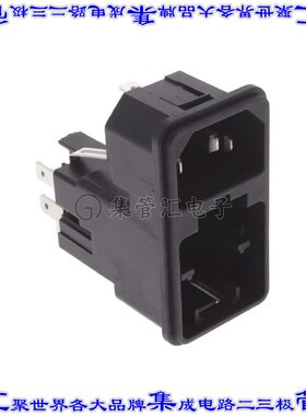 KE10.6200.107 电源接入连接器3POS插座公插片模块IEC320-C14