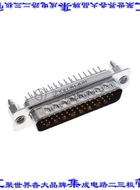 L717HDBH44POL2RM5 连接器44POS插头公引脚3排D-Sub高密度通孔