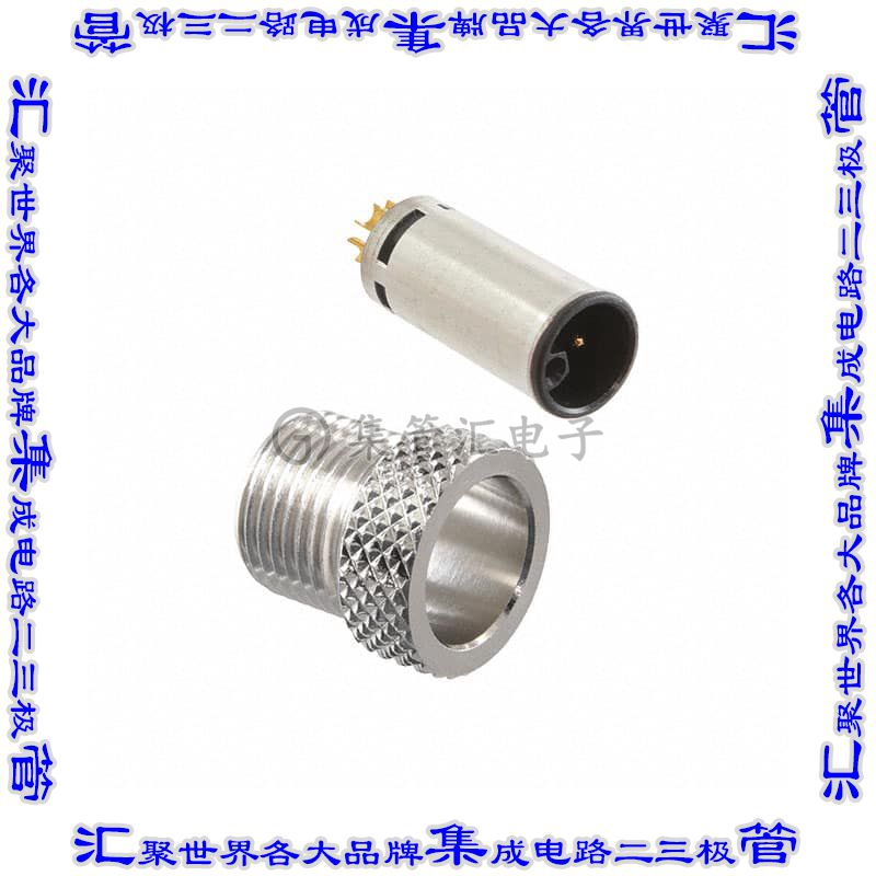 858-LP5-103RLS4 圆形连接器5(4+PE)插座公形引脚焊杯镀金自由悬