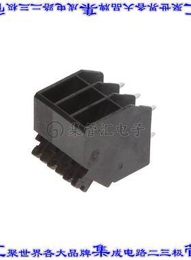 691810120303 线对板连接器3POS接线端子3.5mm通孔45角度带板