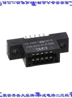 395-010-520-202 卡边缘连接器10POS母头2排2.54mm黑色镀金