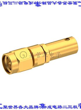 R125077000 同轴连接器SMA插头公引脚压接焊接50欧姆自由悬挂