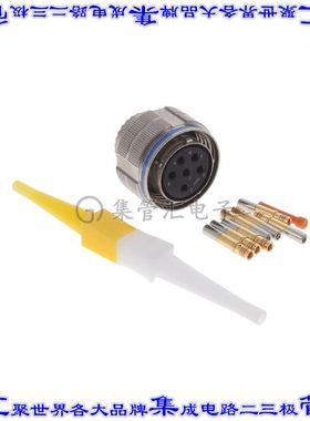 D38999/26FE6SN 圆形连接器6POS插头母插口压接镀金自由悬挂