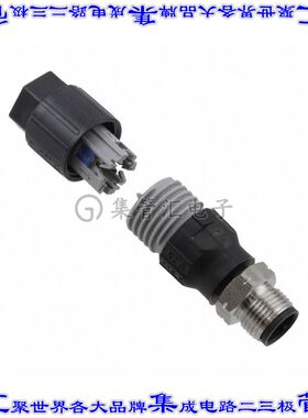 1440779 圆形连接器4POS插头公引脚IDC镀金自由悬挂