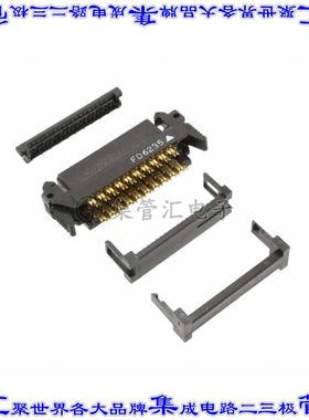 P50E-040S-EA 矩形连接器40POS插口2排1.27mm外罩触点黑色IDC镀金