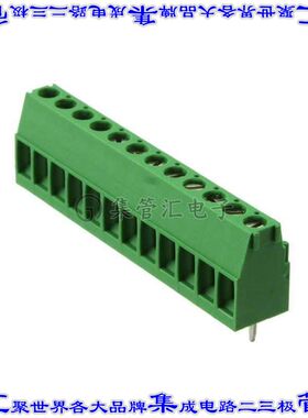 1-284392-2 线对板连接器12POS接线端子3.81mm通孔水平带板