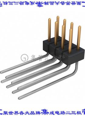 PBC04DBEN 针座连接器8POS分离式2排2.54mm公形插针通孔直角镀金