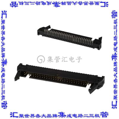 1-5499786-1 针座连接器60POS接头2排2.54mm公形插针通孔直角镀金