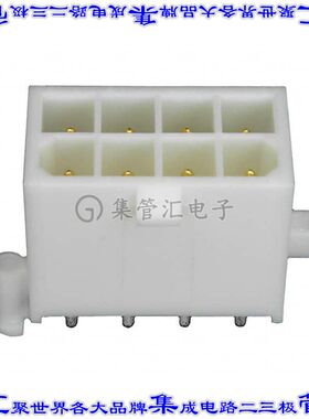 1-794073-1 针座连接器8POS接头2排4.14mm公形插针通孔直针镀金