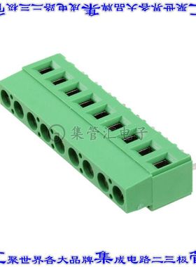 282841-9 线对板连接器9POS接线端子5.08mm通孔水平带板