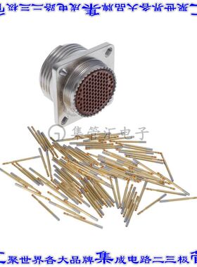 ALM00F23-35S 圆形连接器100POS插座母插口压接镀金面板安装
