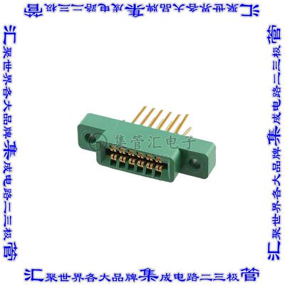 FMC06DRYH 卡边缘连接器12POS母头2排2.54mm绿色镀金