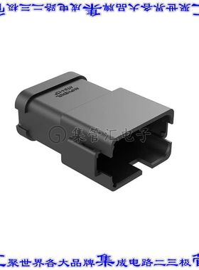 AT04-12PB-P021 矩形连接器12POS插座2排公引脚黑色压接镍自由悬