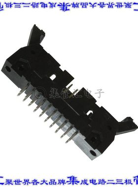 5499374-4 针座连接器20POS接头2排2.54mm公形插针通孔直针镀金