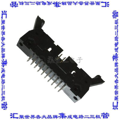 5499374-4 针座连接器20POS接头2排2.54mm公形插针通孔直针镀金