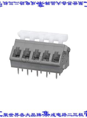 TBL005A-500-05GY-2WT 线对板连接器5POS接线端子5mm通孔45角度带