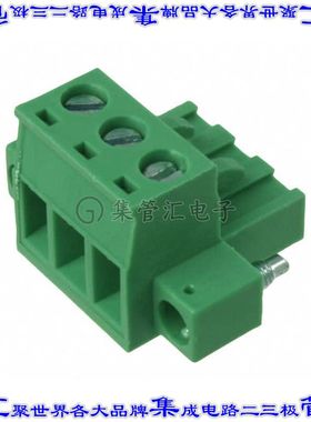 OSTTJ035152 端子块连接器3POS插头母插口5.08mm绿色自由悬挂
