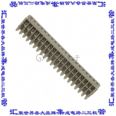 2-353293-0 矩形连接器20POS插座1.5mm母插口灰色IDC锡自由悬挂