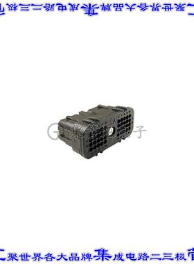 DRC26-40SB-L011 矩形连接器外壳40POS插头4排母形插口黑色自由悬