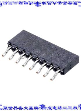 M20-7910842R 针座连接器8POS插座2.54mm叉状表贴SMD镀金