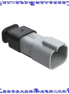 AT04-4P-SR02GRY 矩形连接器外壳4POS插座2排公形引脚灰色自由悬
