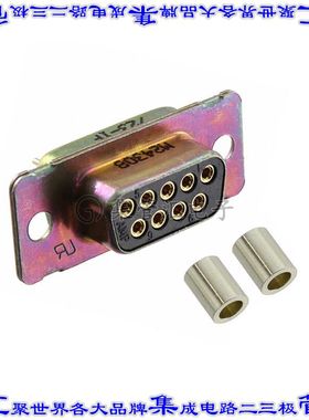 443975-6 连接器9POS插座母插口2排D-Sub通孔