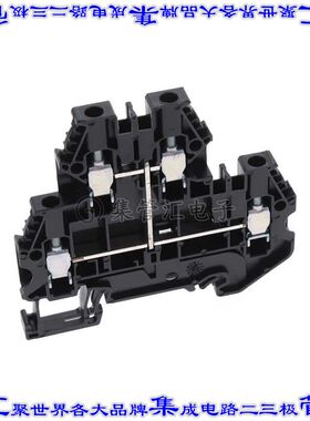 XW5T-S4.0-1.1-2V 端子块连接器4POS馈通式6.0mm黑色10-26AWG