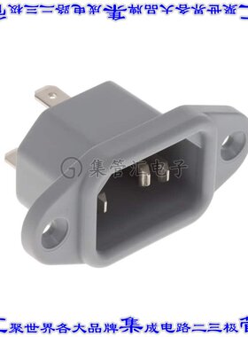 6162.0056 电源接入连接器3POS插座公型片状插脚IEC320-C14面板安