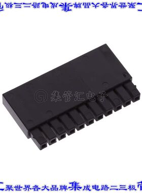 1012276 端子块连接器11POS母插口插头体座2.54mm黑色自由悬挂