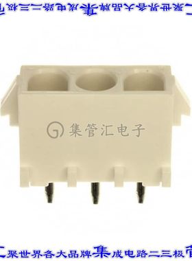 350832-1 针座连接器3POS插座6.35mm母形插口通孔直针锡