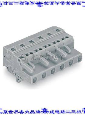 231-212/008-000 端子块连接器12POS插头母插口7.5mm灰色自由悬挂