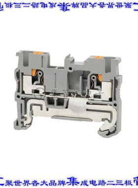 TBDR-06-25-GY 端子块连接器2POS接地地面5.2mm灰色12-26AWG