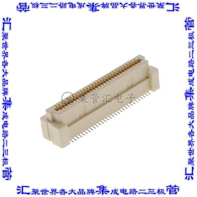 61082-062400LF 板对板连接器60POS插座外罩触点2排0.8mm表贴SMD