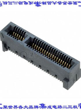 HSEC8-125-01-S-DV-A 卡边缘连接器50POS母头2排0.8mm黑色镀金