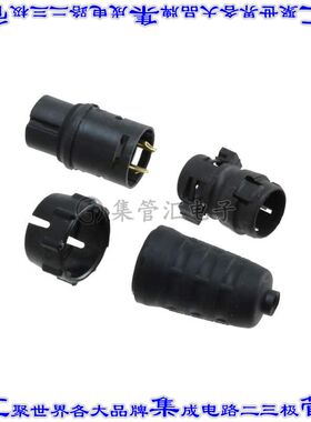 EN3C2FX 圆形连接器2POS插头母插口焊杯镀金自由悬挂