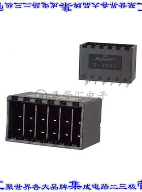 316516-2 针座连接器12POS接头2排5.08mm公形插针通孔直针镀金