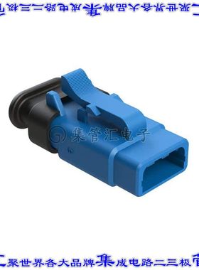 ATM06-3S-SR01BL 矩形连接器外壳3POS插头母形插口蓝色自由悬挂