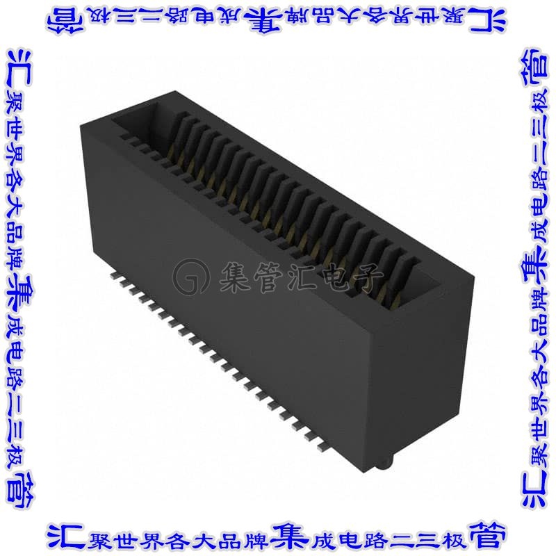 MEC1-120-02-L-D-NP-A-K-TR 卡边缘连接器40POS母头2排1mm黑色镀