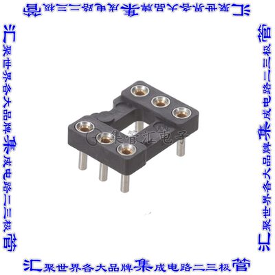 115-43-306-41-003000 连接器IC插座DIP 7.62mm插口6(2 x 3)位置