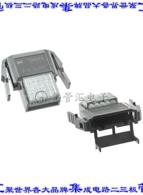 35805-6080-AP0GF 矩形连接器5POS插头3mm母插口黑色IDC镀金面板
