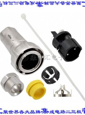 PXM7010/02P/ST/1113/SN 圆形连接器2(电源)插头公引脚螺钉镍自由